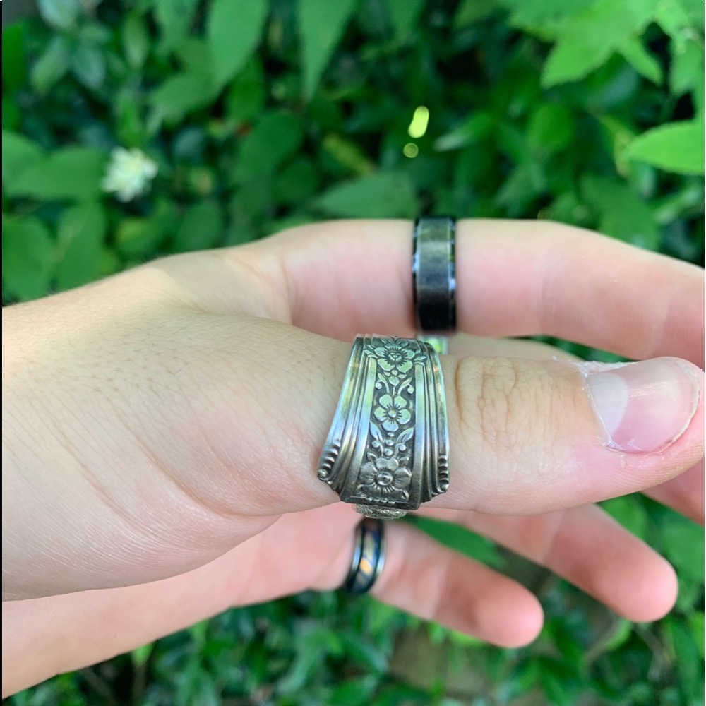 Vintage Sterling Silver Spoon Ring